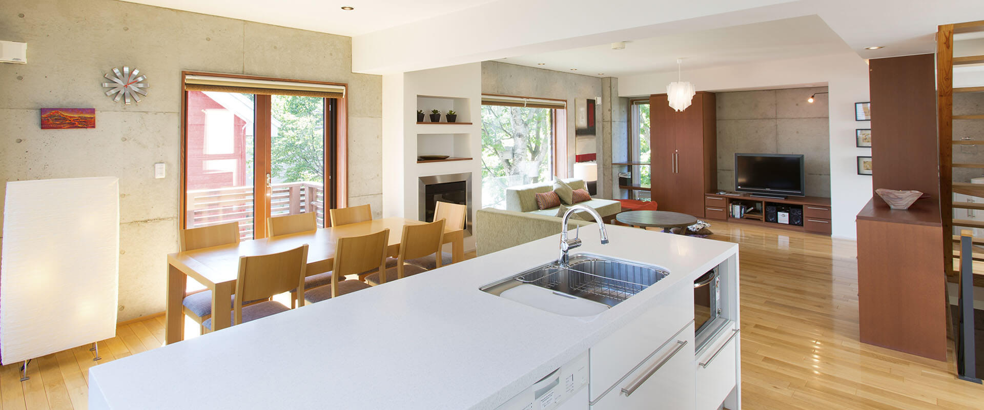 Yuuki Toride - Kitchen and dining area overview